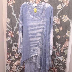 NWOT BELLE FRANCE cotton/silk size Large Tunic